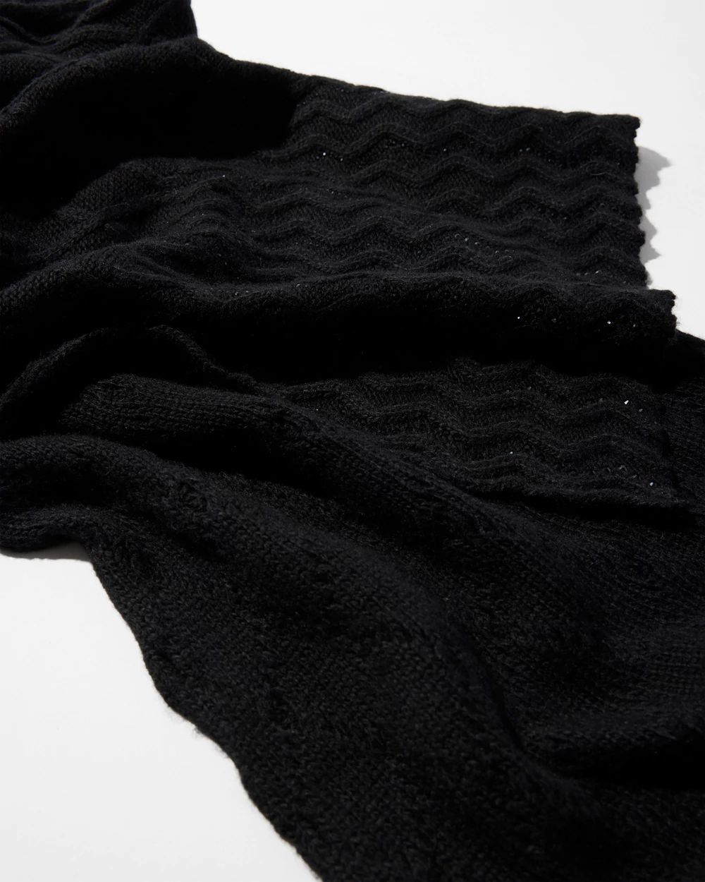 小物 \"Multi Coloured Scarf / BLACK\" African print Winter scarf for Adults Unisex - Dark